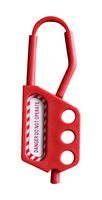 MP014049 - Lockout Hasp, Nylon, 6.5mm Shackle Dia, 40mm x 115mm, Accommodate 3 Padlocks - MULTICOMP PRO
