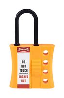 MP014051 - Lockout Hasp, Nylon, 6mm Shackle, 61mm x 107mm, Accommodate 4 Padlocks - MULTICOMP PRO