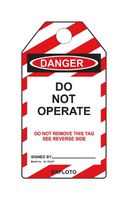 MP014083 - Safety Lockout Tagout, PVC (Polyvinylchloride), 75 mm x 145 mm x 0.4 mm - MULTICOMP PRO