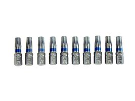 MP014702 - Torx Bit, TT30 Size, Tamperproof Torx, 25 mm Length, Pack of 10 - MULTICOMP PRO