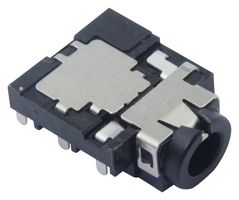 MP014730 - Phone Audio Connector, Mid Mount, 6 Contacts, Jack, 3.5 mm, Through Hole Mount Right Angle - MULTICOMP PRO