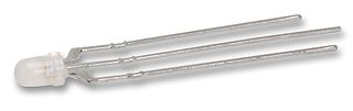 L039PURXGW - LED, AlInGaP, Super Red, Green, Through Hole, T-1 (3mm), 70 °, Round, SR 20mA, G 20mA - MULTICOMP PRO