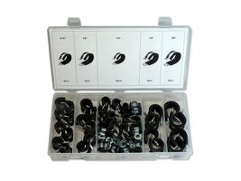 MP014764 - Rubber Insulated Clamp, 42 Pieces of 1/4", 5/16", 3/8", 1/2", 5/8" Clamp Assortment - MULTICOMP PRO
