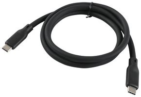 MP014936 - USB Cable, USB Type C Plug to USB Type C Plug, 1 m, 3.3 ft, USB 3.2, Black - MULTICOMP PRO