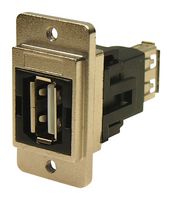 MP-CP30708NM440 - USB Adapter, Nickel Frame, USB Type A Receptacle, USB Type A Receptacle, USB 2.0 - MULTICOMP PRO