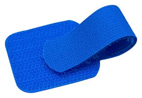MP014995 - Cable Tie, w/ Adhesive Tape, Nylon (Polyamide), Blue, 90 mm, 16 mm - MULTICOMP PRO