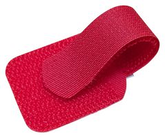 MP014996 - Cable Tie, w/ Adhesive Tape, Nylon (Polyamide), Red, 90 mm, 16 mm - MULTICOMP PRO