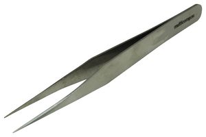 MP015190 - Tweezers, Straight Tip, 120mm OAL, Stainless Steel Body/Tip - MULTICOMP PRO