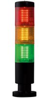 MP014813 - Light Tower, Baby, 3 Tiers, Amber/Green/Red, 24 V, IP65, Steady, 36mm x 176mm, -30 °C to 50 °C - MULTICOMP PRO