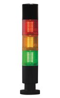 MP014815 - Light Tower, Baby, 3 Tiers, Amber/Green/Red, 24 V, IP65, Steady, 36mm x 210mm, 72 dB, -30 to 50 °C - MULTICOMP PRO