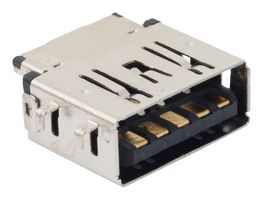 MP015342 - USB Connector, Reverse, USB Type A, USB 3.0, Receptacle, 9 Ways, Through Hole Mount, Right Angle - MULTICOMP PRO