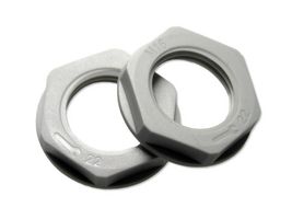 MP015348 - Locknut, Pack of 10, M16 x 1.5, Nylon (Polyamide), 5 mm - MULTICOMP PRO