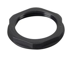 MP015369 - Locknut, Black, PG11, Nylon (Polyamide), 5 mm - MULTICOMP PRO