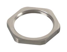 MP015383 - Locknut, PG16, Brass, Nickel, 3 mm - MULTICOMP PRO