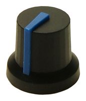 MP-CL170846FR - Knob, D Shaft, 6 mm, Round with Indicator Line, 16.2 mm, MP Knobs Series - MULTICOMP PRO