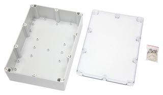 MP015471 - Plastic Enclosure, Multipurpose, Polycarbonate, 110 mm, 250 mm, 360 mm, IP65 - MULTICOMP PRO