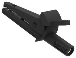 MP-MIC-4MM-BL - Alligator Clip, Black, 600V Voltage, 10A Current, 8.5mm Jaw Opening - MULTICOMP PRO