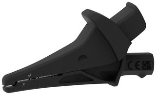 MP-AC-1500V-BL - Safety Alligator Clip, Black, 1.5kV Voltage, 20A Current, 25mm Jaw Opening - MULTICOMP PRO
