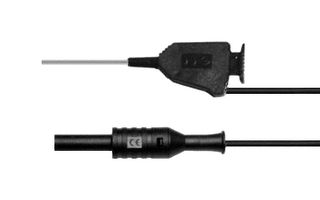 MP-MINISMDTA-2-50BL - Test Patch Lead, 2mm Banana Jack, Shrouded, Test Clip, 19.7 ", 500 mm, Black, 1 A - MULTICOMP PRO