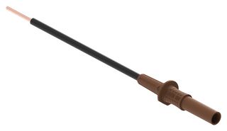 MP-ADA-SB-1000V-BRO - Test Accessory, Brown, 1kV, 36A, 4mm Banana Socket to Free End Adapter - MULTICOMP PRO