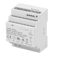 MP100S-1207100 - AC/DC DIN Rail Power Supply (PSU), ITE, Industrial & Household, 1 Output, 85.2 W, 12 VDC, 7.1 A - MULTICOMP PRO