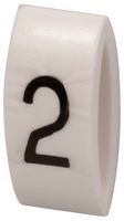 MP015583 - Wire Marker, K-Type, Carrier, 2, Black, White, 6mm, 7 mm - MULTICOMP PRO