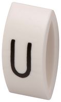 MP015614 - Wire Marker, K-Type, Carrier, U, Black, White, 6mm, 7 mm - MULTICOMP PRO