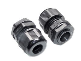 MP015665 - Cable Gland, M20 x 1.5, 10 mm, 14 mm, Nylon (Polyamide), Black, IP68, IP69K - MULTICOMP PRO