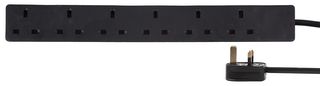 PELB1996 - Extension Lead, 6 Outlets, UK, 13 A, 240 V, UK Type G, 7.5 m - PRO ELEC