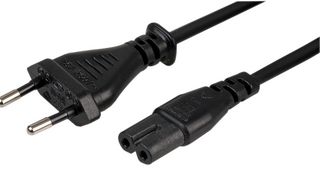 PELB1178 - LEAD EURO PLUG 2.5A TO C7 BLACK 3M - PRO ELEC