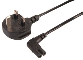 PELB2125 - LEAD 13A PLUG TO C7 RA BLACK 5M - PRO ELEC