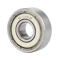 MP-608-ZZ - Ball Bearing, Deep Groove, 8mm Internal Diameter, 22mm External Diameter, 7mm Width, Steel - MULTICOMP PRO
