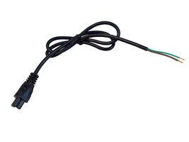 MP015726 - Mains Power Cord, IEC 60320 C5 to Free End, 1 m, Black - MULTICOMP PRO