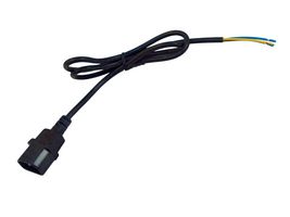 MP015735 - Mains Power Cord, IEC 60320 C14 to Free End, 1 m, Black - MULTICOMP PRO