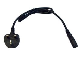 MP015751 - Mains Power Cord, UK Plug to IEC 60320 C13, 1 m, 5 A, Black - MULTICOMP PRO