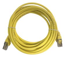 MP015552 - Ethernet Cable, 8P8C, Cat5e, RJ45 Plug to RJ45 Plug, FTP (Foiled Twisted Pair), Yellow, 2 m, 6.6 ft - MULTICOMP PRO