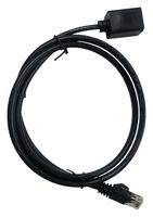 MP015538 - Ethernet Cable, 8P8C, Cat6, RJ45 Plug to RJ45 Receptacle, UTP (Unshielded Twisted Pair), Black, 1 m - MULTICOMP PRO