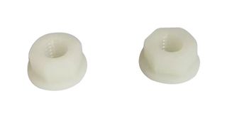 MPFN-M10-1.5 - Flange Nut, Natural, Nylon (Polyamide), M10 x 1.5 Thread Size - MULTICOMP PRO