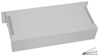 MP015914 - 19" Case, Light Grey, ABS, Rack Mount, 86 mm, 480 mm, 203 mm - MULTICOMP PRO