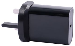 PELL0505 - AC/DC Power Supply, USB-C PD Mains Charger, Black, ITE, 3 Output, 20 W, 5 V, 9 V - PRO ELEC