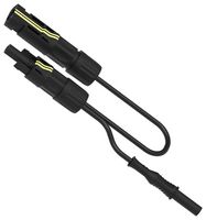 MP-FPVBPL-1.5KV-B - Test Patch Lead, PV Jack Connector, PV Plug Connector, 4mm Shrouded Banana Plug, 3.28 ft, 1 m - MULTICOMP PRO
