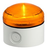 MP016023 - Beacon, Amber, Flashing, Random, Steady, Strobe, 240 VAC Supply, 92 mm, IP66/IP69K - MULTICOMP PRO