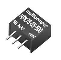 MPK78-05-500 - Non Isolated POL DC/DC Converter, 5/-5V, 0.5/-0.5A, ITE & Industrial, SIP, 2 Output, 5 V, 500 mA - MULTICOMP PRO