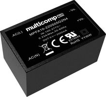 MPFA10-220S24G2N4 - AC/DC PCB Mount Power Supply (PSU), ITE, Industrial & Household, 1 Output, 10 W, 24 V, 416 mA - MULTICOMP PRO