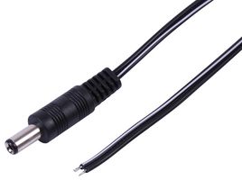 PELB2064 - LEAD 2.5MM DC PLUG TO BARE END 2M - PRO ELEC