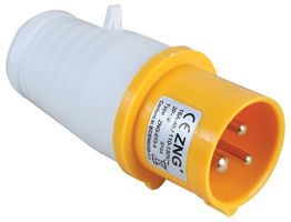 PELB0114 - PLUG 16A 110V 2P-E YELLOW - PRO ELEC