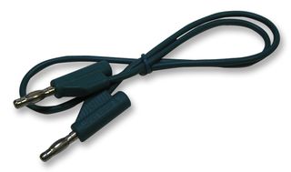 JR9235-0.5M GREEN - Banana Test Lead, 4mm Stackable Banana Plug, 4mm Stackable Banana Plug - MULTICOMP PRO