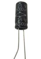 MCGPR25V107M6.3X11 - Electrolytic Capacitor, 100 µF, 25 V, ± 20%, Radial Leaded, 2000 hours @ 85°C, Polar - MULTICOMP PRO