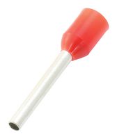 E1008-L-RED - Wire Ferrule, Single Wire, 18 AWG, 1 mm², 8 mm, Red, E - MULTICOMP PRO