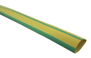 15094 - Heat Shrink Tubing, 2:1, 0.374 ", 9.5 mm, Green, Yellow, 16.4 ft, 5 m - MULTICOMP PRO